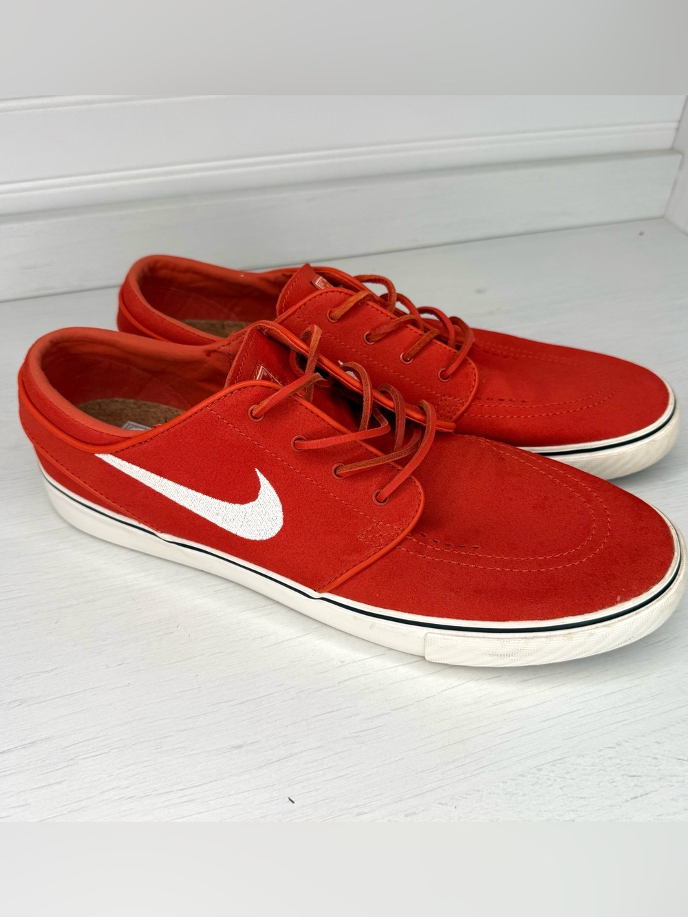 Nike SB Stefan Janoski OG+ Orange Suede Skate Shoes FD6757-800 Men’s 11.5